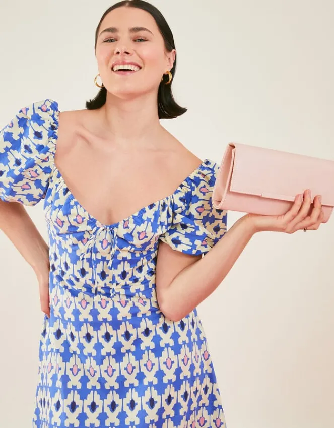 Accessorize Clean Bar Clutch Bag Nude