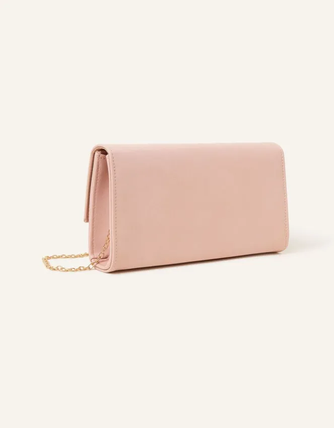 Accessorize Clean Bar Clutch Bag Nude