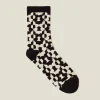 Accessorize Contrast Retro Flower Print Socks