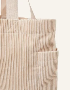 Accessorize Cord Shopper Bag Cream