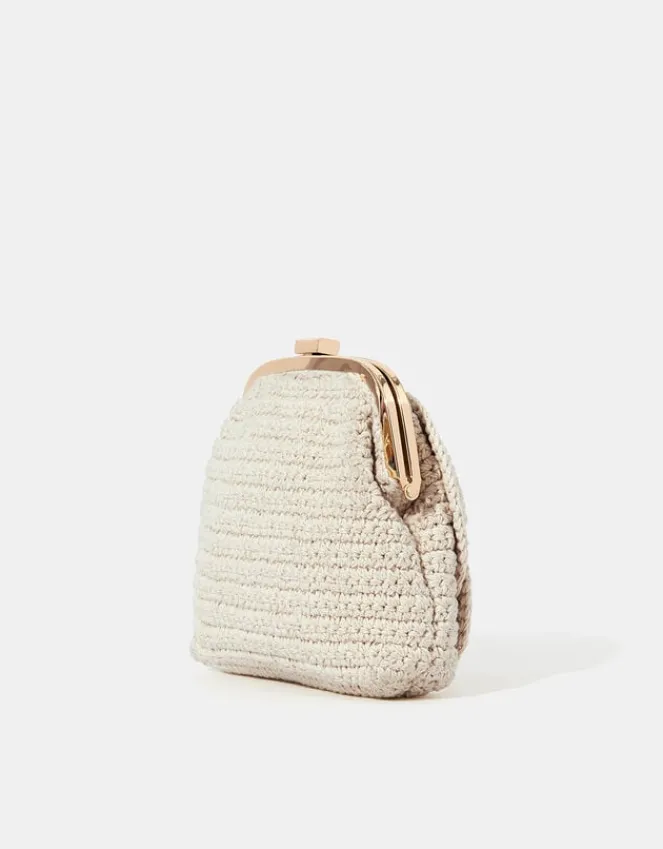 Accessorize Corsage Macrame Clip Frame Bag