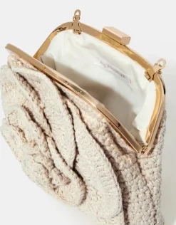 Accessorize Corsage Macrame Clip Frame Bag