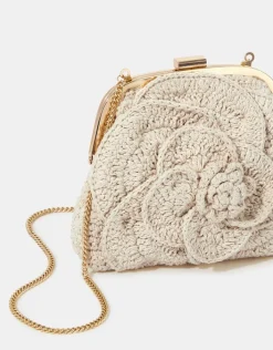 Accessorize Corsage Macrame Clip Frame Bag