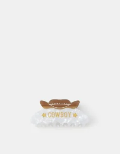 Accessorize Cowboy Hat Claw Clip