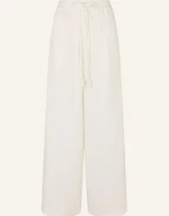 Accessorize Crinkle Beach Trousers White