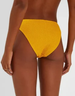 Accessorize Crinkle Bikini Bottoms Yellow