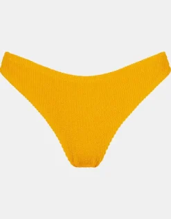 Accessorize Crinkle Bikini Bottoms Yellow