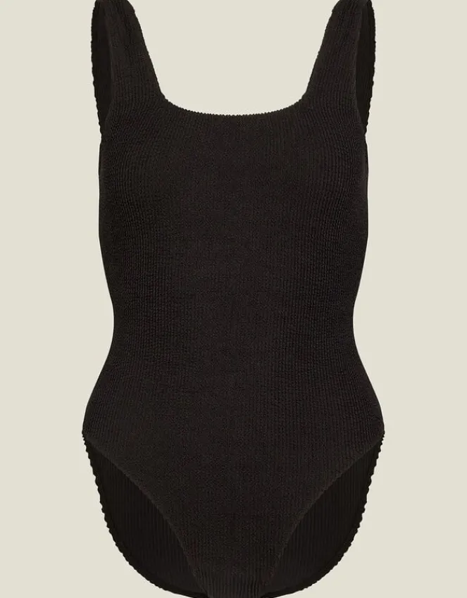 Accessorize Crinkle Swimsuit Black