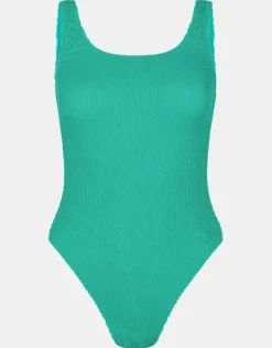 Accessorize Crinkle Swimsuit Green