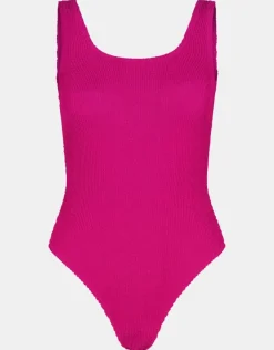 Accessorize Crinkle Swimsuit Pink