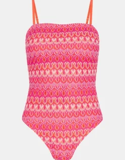 Accessorize Crochet Bandeau Swimsuit Multi