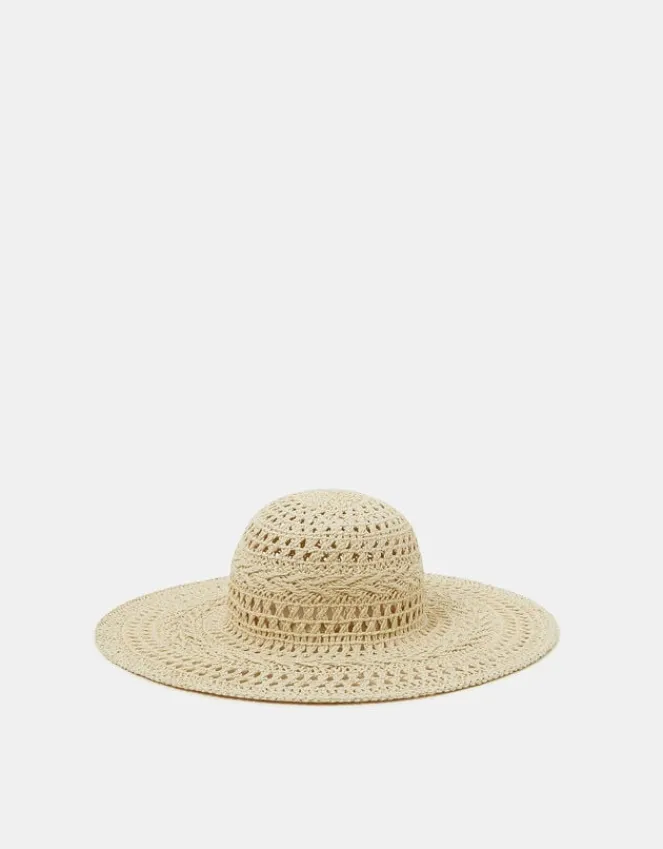 Accessorize Crochet Floppy Hat