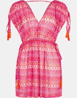 Accessorize Crochet Mini Kaftan Multi