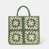 Accessorize Crochet Raffia Handbag