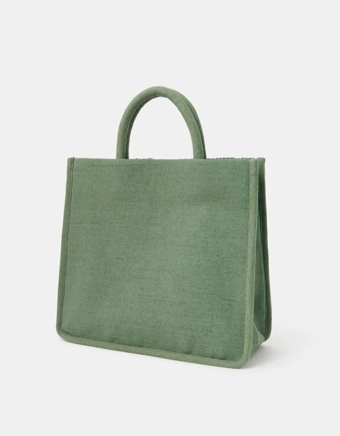 Accessorize Crochet Raffia Handbag