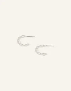 Accessorize Crossover Hoop Earrings