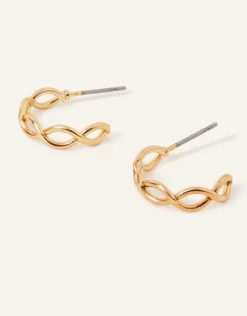 Accessorize Crossover Hoop Earrings