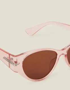 Accessorize Crystal Metal Trim Sunglasses