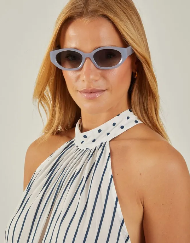 Accessorize Crystal Oval Sunglasses