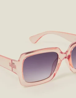 Accessorize Crystal Oversized Square Sunglasses