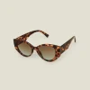Accessorize Crystal Tortoiseshell Cateye Sunglasses