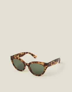 Accessorize Crystal Tortoiseshell Cat Eye Sunglasses