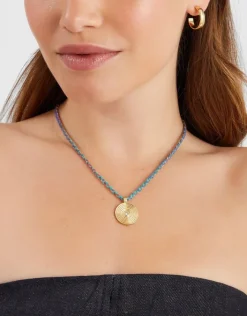 Accessorize 14ct Gold-Plated Braid Pendant Necklace