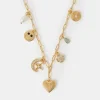 Accessorize 14ct Gold-Plated Charm Necklace