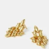 Accessorize 14ct Gold-Plated Diamond Drop Earrings