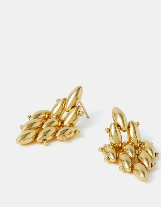 Accessorize 14ct Gold-Plated Diamond Drop Earrings
