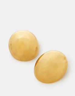 Accessorize 14ct Gold-Plated Dome Stud Earrings