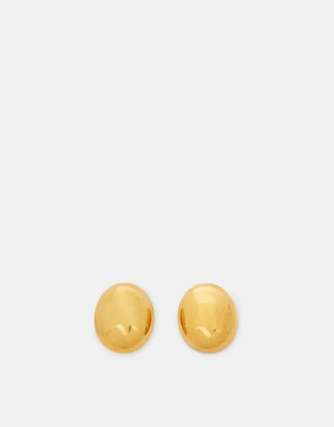 Accessorize 14ct Gold-Plated Dome Stud Earrings
