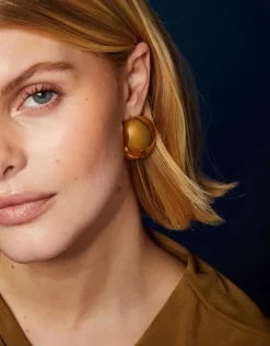 Accessorize 14ct Gold-Plated Dome Stud Earrings