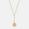 Accessorize 14ct Gold-Plated Heart Pendant Lariat Necklace