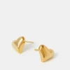 Accessorize 14ct Gold-Plated Heart Stud Earrings