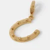 Accessorize 14ct Gold-Plated Horseshoe Charm