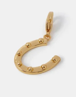 Accessorize 14ct Gold-Plated Horseshoe Charm