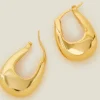 Accessorize 14ct Gold-Plated Horseshoe Hoop Earrings