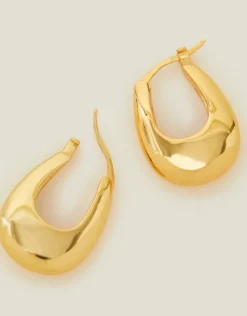 Accessorize 14ct Gold-Plated Horseshoe Hoop Earrings