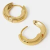 Accessorize 14ct Gold-Plated Huggie Hoop Earrings