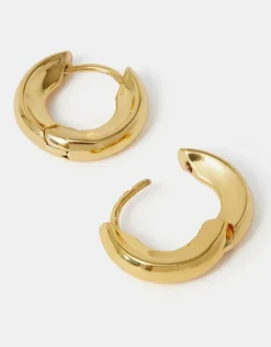 Accessorize 14ct Gold-Plated Huggie Hoop Earrings