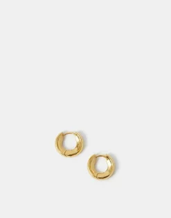 Accessorize 14ct Gold-Plated Huggie Hoop Earrings