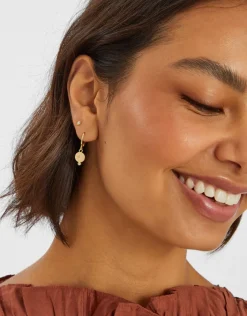 Accessorize 14ct Gold-Plated Huggie Hoop Earrings