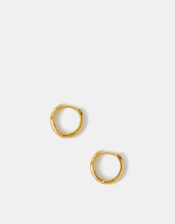 Accessorize 14ct Gold-Plated Huggie Hoop Earrings