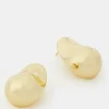 Accessorize 14ct Gold-Plated Molten Curve Drop Earrings