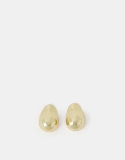 Accessorize 14ct Gold-Plated Molten Curve Drop Earrings
