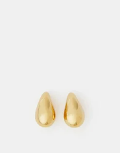 Accessorize 14ct Gold-Plated Molten Stud Earrings