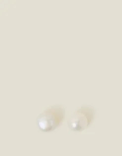 Accessorize 14ct Gold-Plated Pearl Earrings