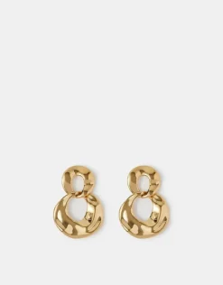 Accessorize 14ct Gold-Plated Round Link Drop Earrings