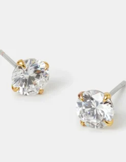 Accessorize 14ct Gold-Plated Simple Studs